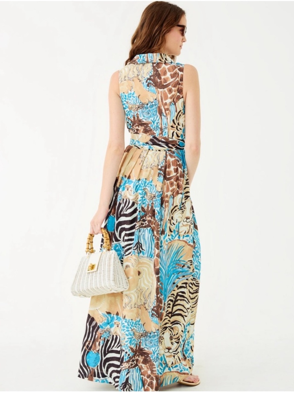 NWT Lilly PULITZER Marria Stretch Maxi Shirtdress - Picture 3 of 9